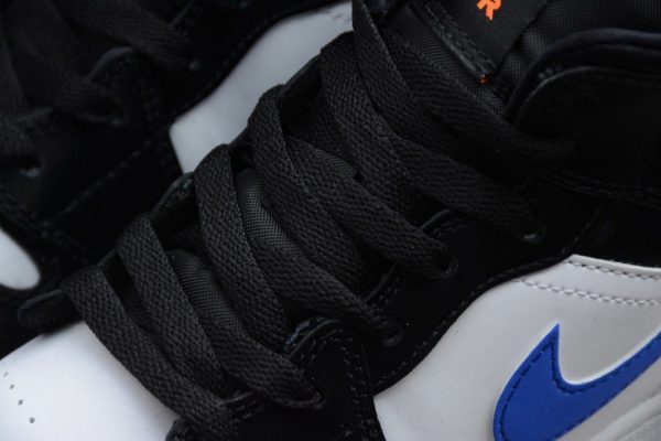 Jordan 1 Mid Black Racer Blue White (GS) 554725-084 - Image 3