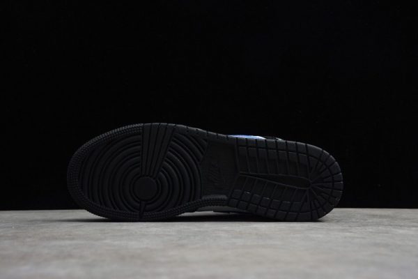 Jordan 1 Mid Black Racer Blue White (GS) 554725-084 - Image 4
