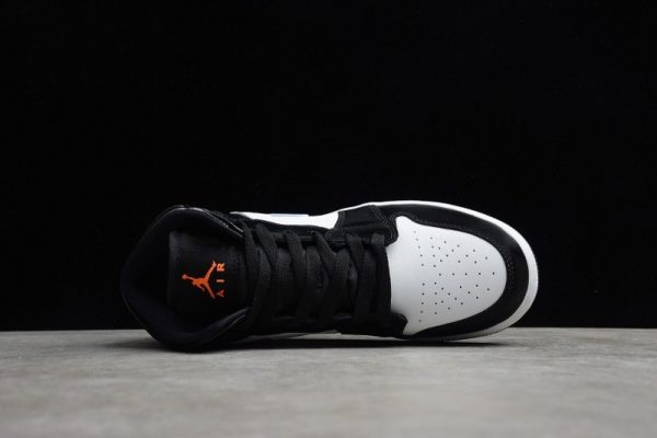 Jordan 1 Mid Black Racer Blue White (GS) 554725-084 - Image 5