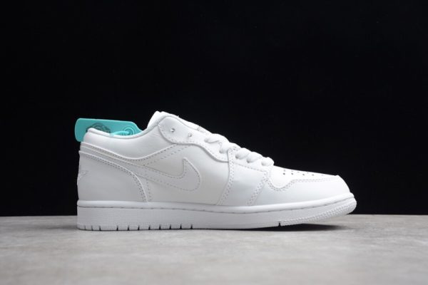 Jordan 1 Low White Pure Platnium 553558-170 - Image 2