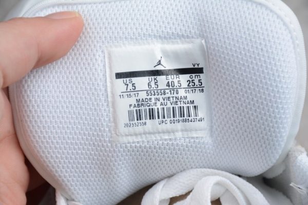 Jordan 1 Low White Pure Platnium 553558-170 - Image 3