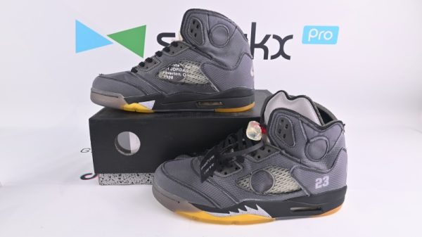 Jordan 5 Retro Off-White Black(Retail Batch) CT8480-001