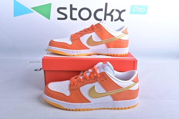 Nike SB Dunk Low White Flamme Orange Blaze Golden Blanc CU1726-002