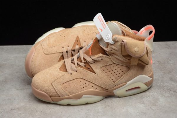Jordan 6 Retro Travis Scott British Khaki(Retail Batch) DH0690-200 - Image 2