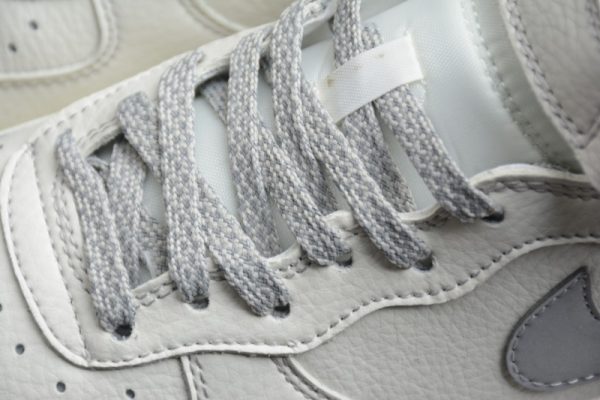 Cheap Undefeated x Nike Air Force 1 Mid SU19 Beige Silver AO6617-306 - Image 2