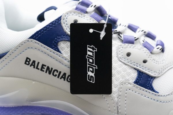 Ba***ci*ga Triple S White Purple 544351 W09E1 1322(SP batch) - Image 2