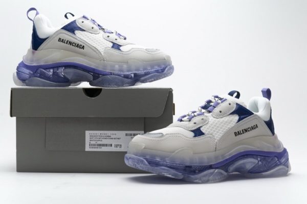 Ba***ci*ga Triple S White Purple 544351 W09E1 1322(SP batch) - Image 3