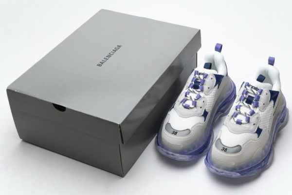 Ba***ci*ga Triple S White Purple 544351 W09E1 1322(SP batch) - Image 4