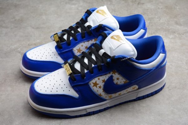 Nike SB Dunk Low Supreme Stars Hyper Royal (2021) DH3228-100 - Image 2