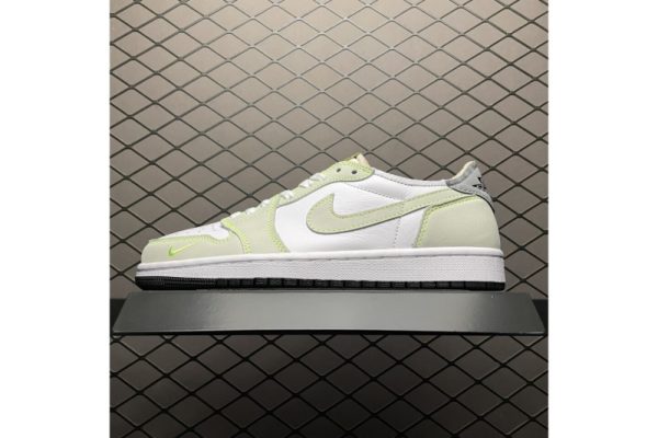 Jordan 1 Retro Low White Ghost Green Black DM7837-103