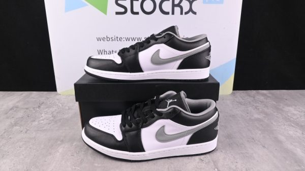 Jordan 1 Low Black White Grey 553558-040