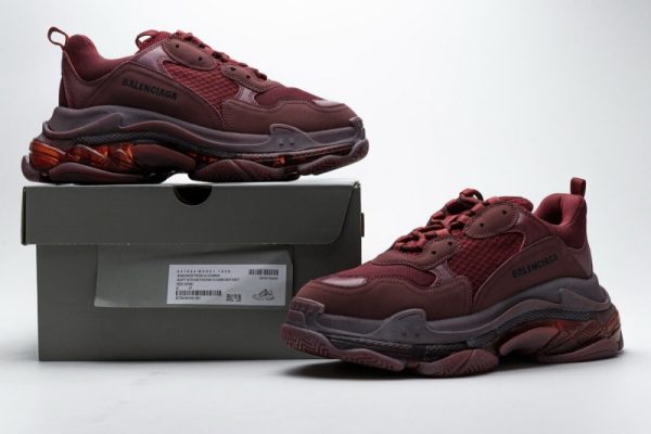 Ba***ci*ga Triple S Red Wine 541624 W09E1 1628(SP batch) - Image 4