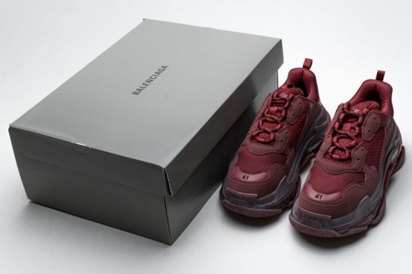 Ba***ci*ga Triple S Red Wine 541624 W09E1 1628(SP batch) - Image 5