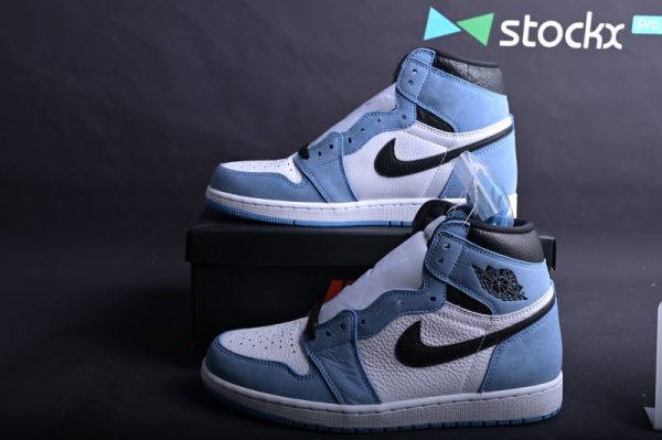 Jordan 1 Retro High White University Blue Black(SP Batch) 555088-134