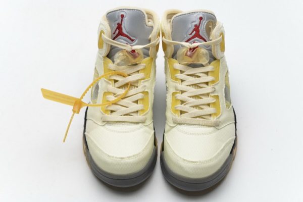 Jordan 5 Retro OFF-WHITE Sail (SP Batch) DH8565-100 - Image 2