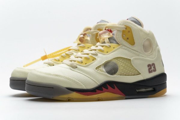 Jordan 5 Retro OFF-WHITE Sail (SP Batch) DH8565-100 - Image 3