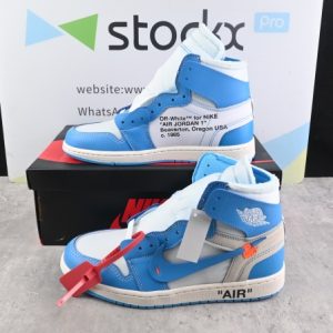 Jordan 1 Retro High Off-White University Blue(Retail Batch) AQ0818-148