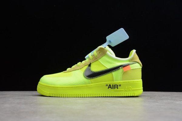 Nike Air Force 1 Low Off-White Volt (SP Batch) AO4606-700 - Image 2