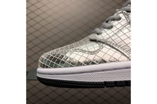 Jordan 1 Mid SE Disco Metallic Silver (W) CU9304-001 - Image 4