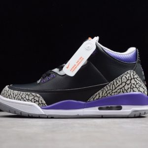 Jordan 3 Retro Black Court Purple CT8532-050