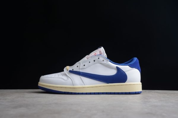 Travis Scott x Nike Air Jordan 1 Low Sail White Royal Blue (SP Batch) DM9868-218 - Image 2