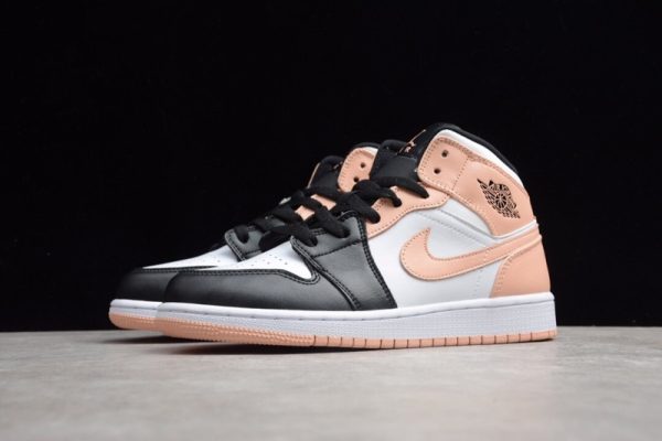 Jordan 1 Mid Arctic Orange Black Toe (GS) 554725-133 - Image 5