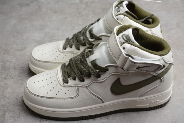 Nike Air Force 1   07 Mid SU19 AF1 Beige Army Green RD6698-123 - Image 4