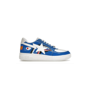 A Bathing Ape Bape Sta Low Color Block Shark Blue
