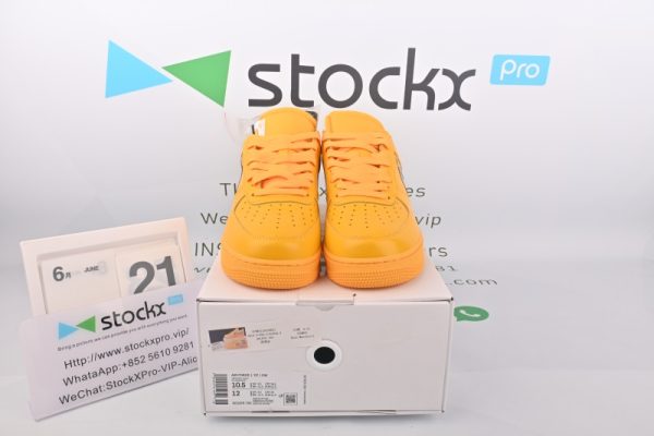 Off-White X NK Air Force 1   University Gold (SP Batch) DD1876-700 - Image 2