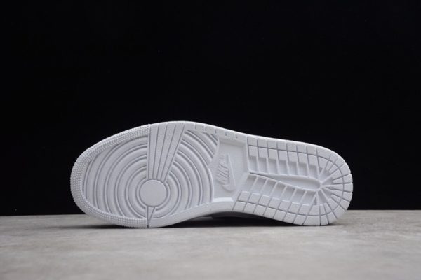 Jordan 1 Mid White Black Gym Red 554724-116 - Image 3