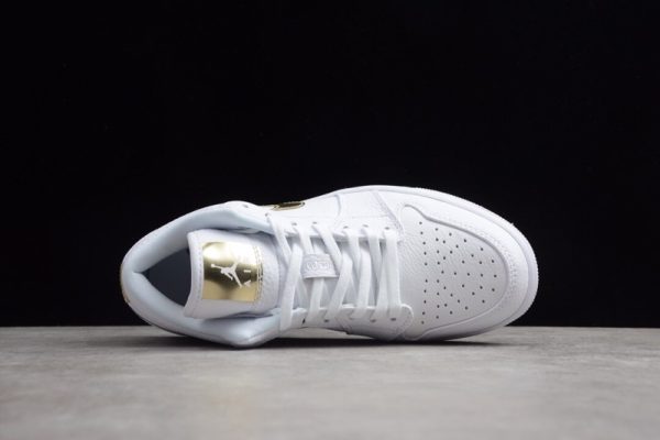 Jordan 1 Low White Metallic Gold (W) CZ4776-100 - Image 4