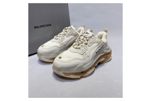 Ba***ci*ga triple s clear sole sneaker  purplewhite  544351 w06e1 1000(SP batch)