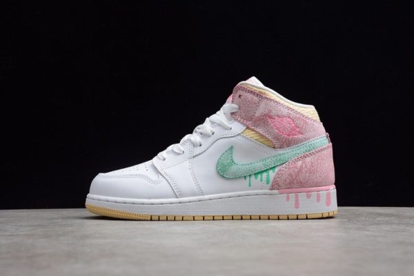 Jordan 1 Mid Paint Drip (GS) DD1666-100