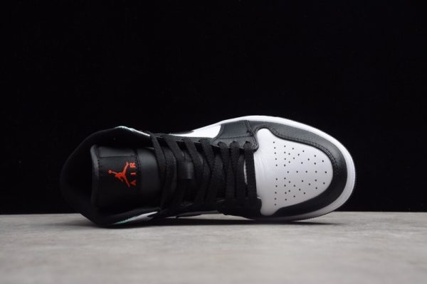 Jordan 1 Mid SE White Black Red Spruce (GS) BQ6931-100 - Image 2