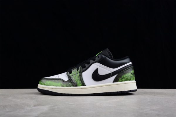 Jordan 1 Low White Black Green (GS) DO8244-003