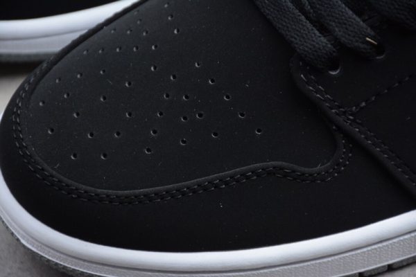 Jordan 1 Mid Multi-Color Swoosh Black (GS) 554725-065 - Image 2