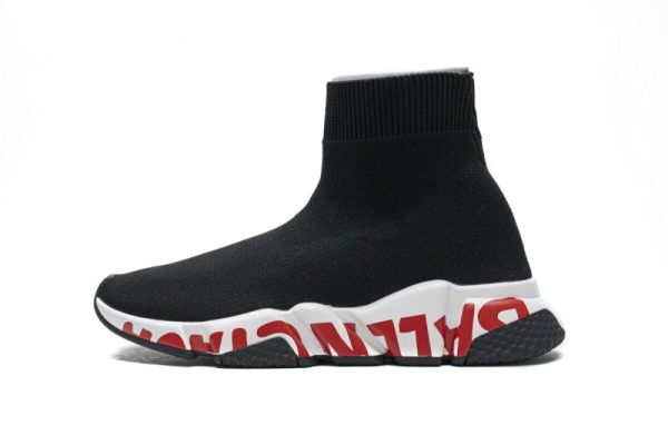 Ba***ci*ga Stretch Mesh High Top Sneaker Red
