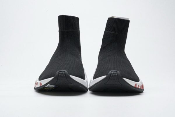 Ba***ci*ga Stretch Mesh High Top Sneaker Red - Image 5