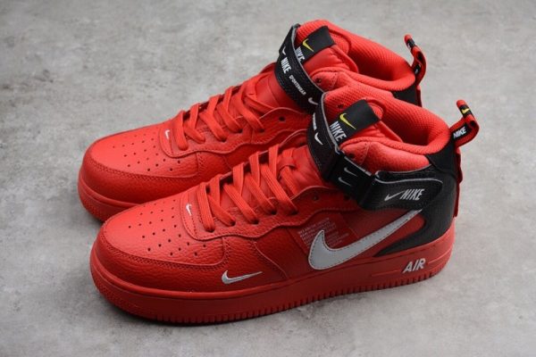 Nike Air Force 1 Mid Utility University Red 804609-605 - Image 2