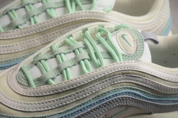 Nike Air Max 97 Enamel Green Sail Worn Blue (Women's) DX5766-131 - Image 2