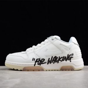 OFF-WHITE Out Of Office OOO Low Tops For Walking White Black OMIA189R21LEA0020101