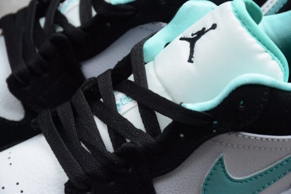Jordan 1 Low White Black Aqua Blue CQ9823-131 - Image 4