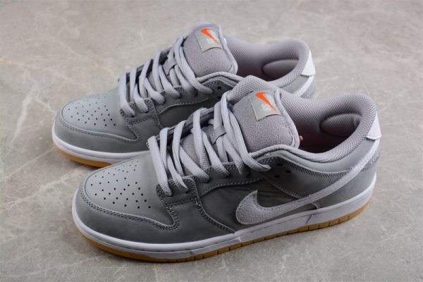Nike SB Dunk Low Pro ISO Orange Label Wolf Grey Gum DV5464-001 - Image 5