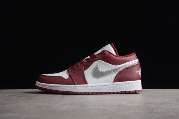 Jordan 1 Low White Bordeaux 553558-615