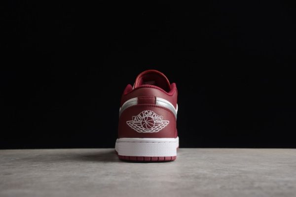 Jordan 1 Low White Bordeaux 553558-615 - Image 5