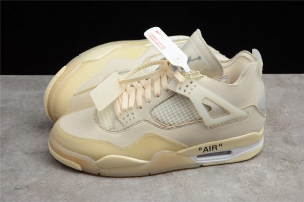Air Jordan 4 Retro off-white sail(Retail Batch) CV9388-100 - Image 4