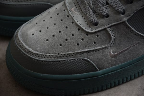Nike Air Force 1 Low Cut Out Swoosh Grey DD6709-002 - Image 4