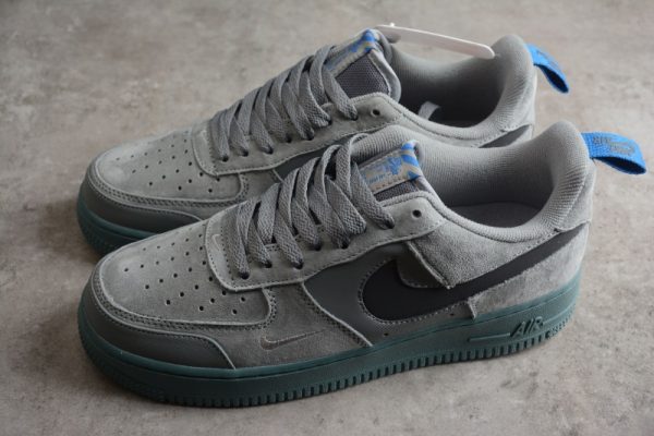 Nike Air Force 1 Low Cut Out Swoosh Grey DD6709-002 - Image 5