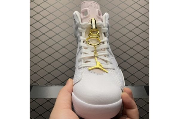 Jordan 6 Retro Gold Hoops (W) DH9696-100 - Image 5