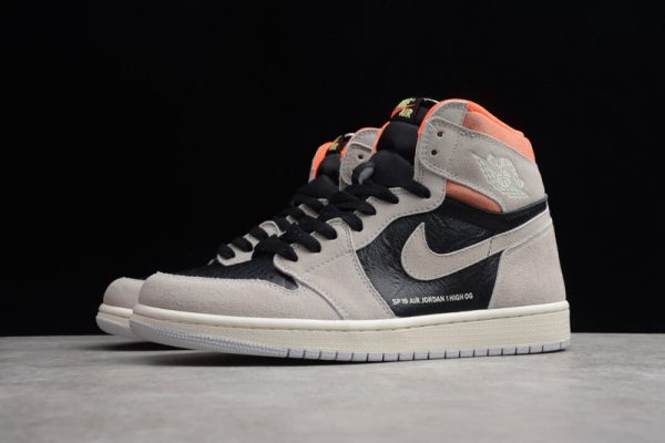 Air Jordan 1 Retro High Neutral Grey Hyper Crimson(SP batch) 555088-018 - Image 4
